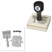Letterpenseel- en tekentekentekentekens rubberstempel (Gestempeld)