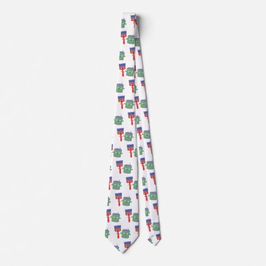 Letterpenseel- en tekentekentekentekens stropdas (Voorkant)