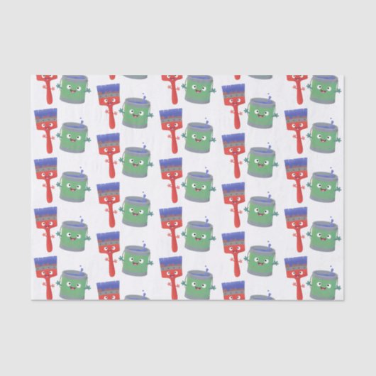 Letterpenseel- en tekentekentekentekens tissuepapier (Voorkant)