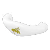 Letterpress Bee Keramische Ladegreep (Gekanteld)