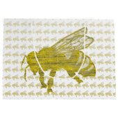 Letterpress Bee Large Cadeautasje (Achterkant)