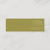 Letterpress Bee Mini Visitekaartje (Achterkant)