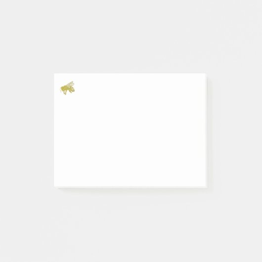 Letterpress Bee Post-it® Notes (Voorkant)