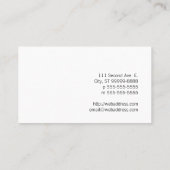 Letterpress Bee Visitekaartje (Achterkant)