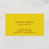 Letterpress Bee Visitekaartje (Achterkant)