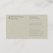 Letterpress Business Man Company Visitekaartje (Voorkant)