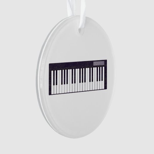 Letterpress Electronic Music-toetsenbord Ornament (voorkant)