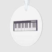 Letterpress Electronic Music-toetsenbord Ornament (voorkant)