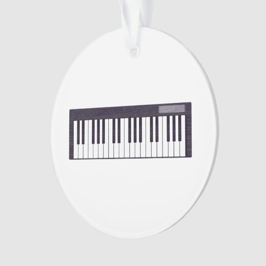 Letterpress Electronic Music-toetsenbord Ornament (voorkant)