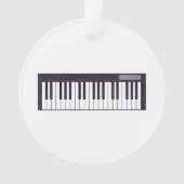 Letterpress Electronic Music-toetsenbord Ornament (voorkant)