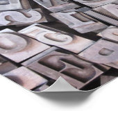 Letterpress Metal Type Poster (Hoek)