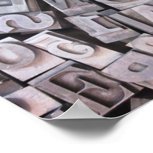 Letterpress Metal Type Poster (Hoek)