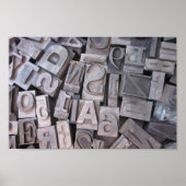 Letterpress Metal Type Poster (Voorkant)