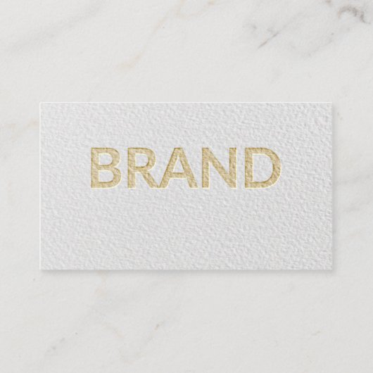 Letterpress Professional Modern Visitekaartje (Achterkant)