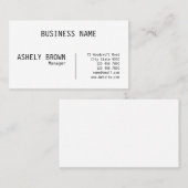 Letterpress Real State Professional Visitekaartje (Voorkant / Achterkant)