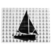 Letterpress Style Sailboot Groot Cadeauzakje (Achterkant)