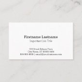 Letterpress Style Sailboot Visitekaartje (Achterkant)