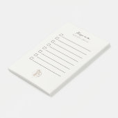 Letterpress twig to do lijst post-it® notes (Schuin)