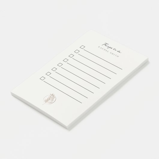 Letterpress twig to do lijst post-it® notes (Schuin)