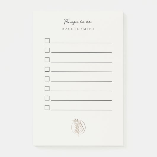 Letterpress twig to do lijst post-it® notes (Voorkant)