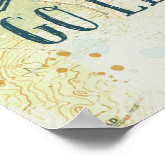 Letterpress USA Map Poster (Hoek)