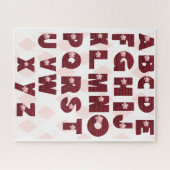 Letters A tot en met Z Legpuzzel (Horizontaal)