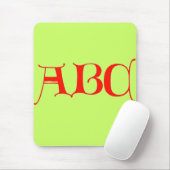 Letters ABC-Muismat Muismat (Met muis)