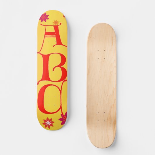 Letters ABC Skateboard (Voorkant)