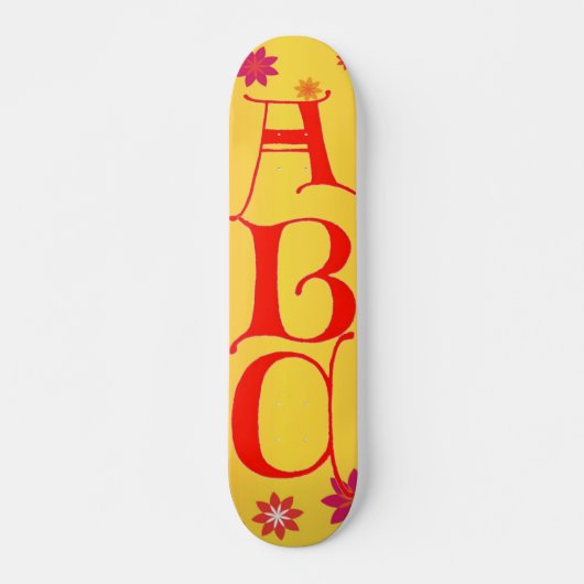 Letters ABC Skateboard (Voorkant)