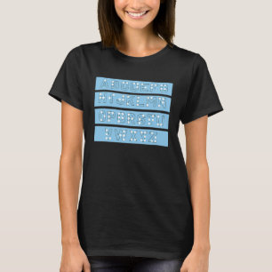 Letters Braille Stippen Braille Taal Braille Alph T-shirt