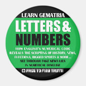 LETTERS & CIJFERS Koelkast Magneet (Voorkant)