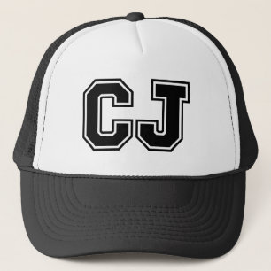 Letters"CJ" Monogram Trucker Pet
