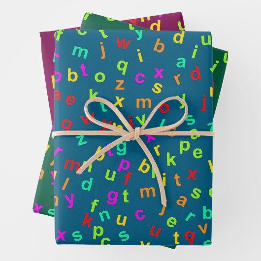 Letters Design Wrapping Paper (In situ)