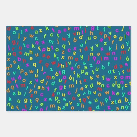 Letters Design Wrapping Paper (Voorkant)