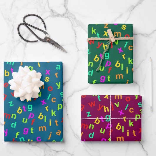 Letters Design Wrapping Paper (Voorkant)