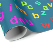 Letters Design Wrapping Paper Cadeaupapier (Rol Hoek)