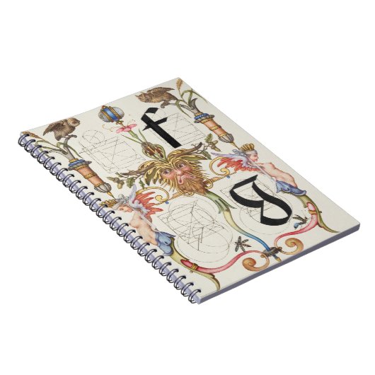 letters f en g Calligrafiedalfabet Notitieboek (Rechterzijde)