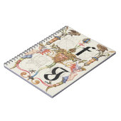 letters f en g Calligrafiedalfabet Notitieboek (Linkerzijde)