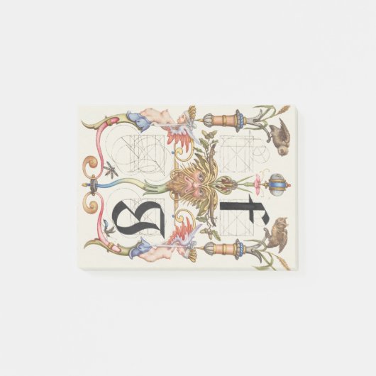 letters f en g Calligrafiedalfabet Post-it® Notes (Voorkant)