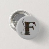 Letters F - Square Button (Voorkant /achterkant)