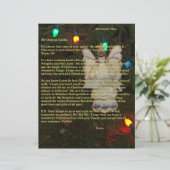 Letters from Santa Gold Angel Lights Name  (Staand voorkant)