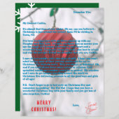 Letters from Santa Green Red Ornament (Voorkant / Achterkant)