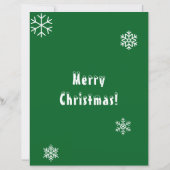 Letters from Santa Tweens Red Ornament Green (Achterkant)