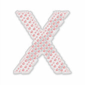 LETTERS MADE UP OF HEARTS STICKER (Voorkant)