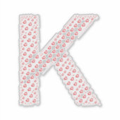 LETTERS MADE UP OF HEARTS STICKER (Voorkant)