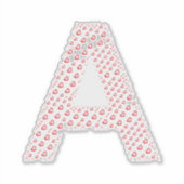 LETTERS MADE UP OF HEARTS STICKER (Voorkant)