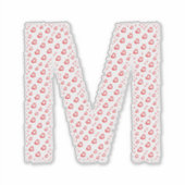 LETTERS MADE UP OF HEARTS STICKER (Voorkant)