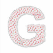 LETTERS MADE UP OF HEARTS STICKER (Voorkant)