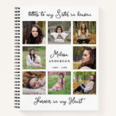 Letters naar Heaven Gepersonaliseerd 8 Photo Colla Notitieboek (Voorkant)