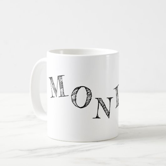 letters of jouw naam cool koffiemok (Voorkant links)